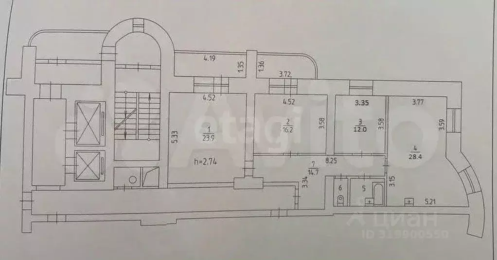 4-к кв. Пермский край, Пермь ул. Максима Горького, 49 (101.0 м) - Фото 2
