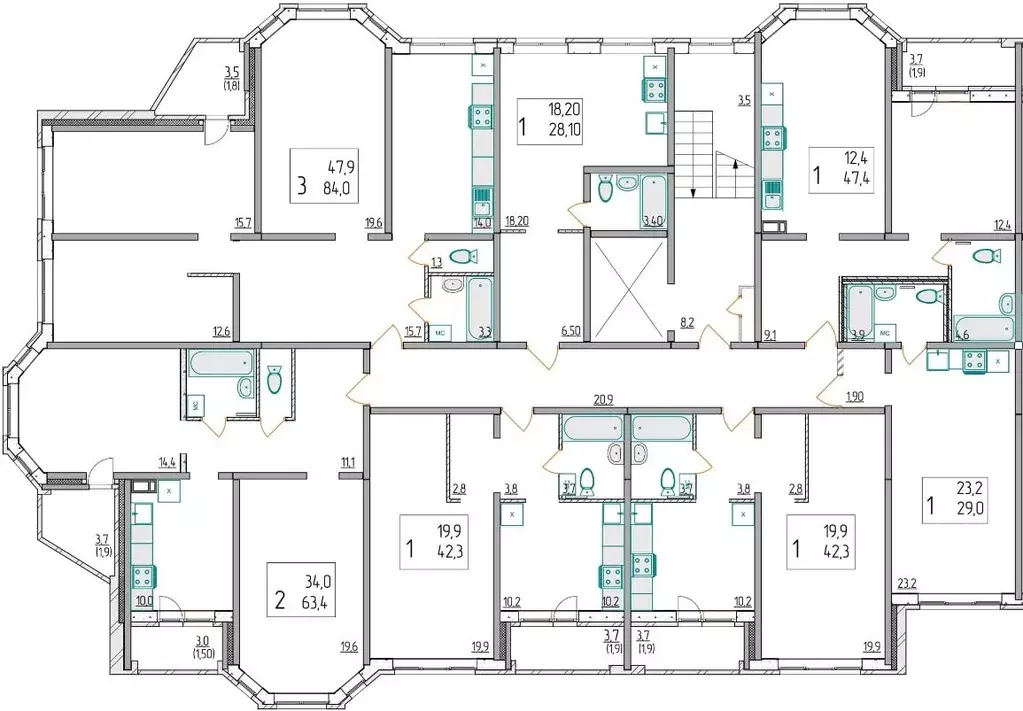 Студия Ярославская область, Ярославль 2-й мкр,  (29.0 м) - Фото 1