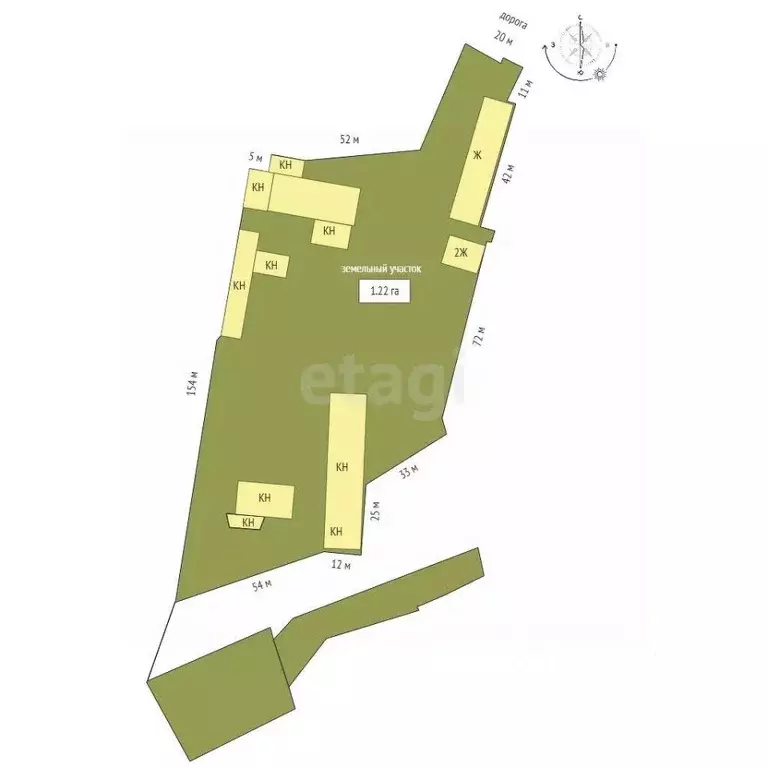 Склад в Ханты-Мансийский АО, Ханты-Мансийск 22 кв-л,  (12208 м) - Фото 1