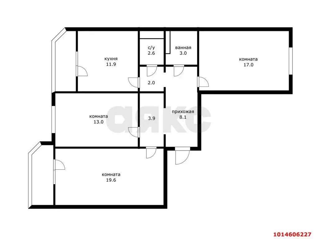 3-комнатная квартира: Краснодар, Кружевная улица, 10 (88 м) - Фото 1