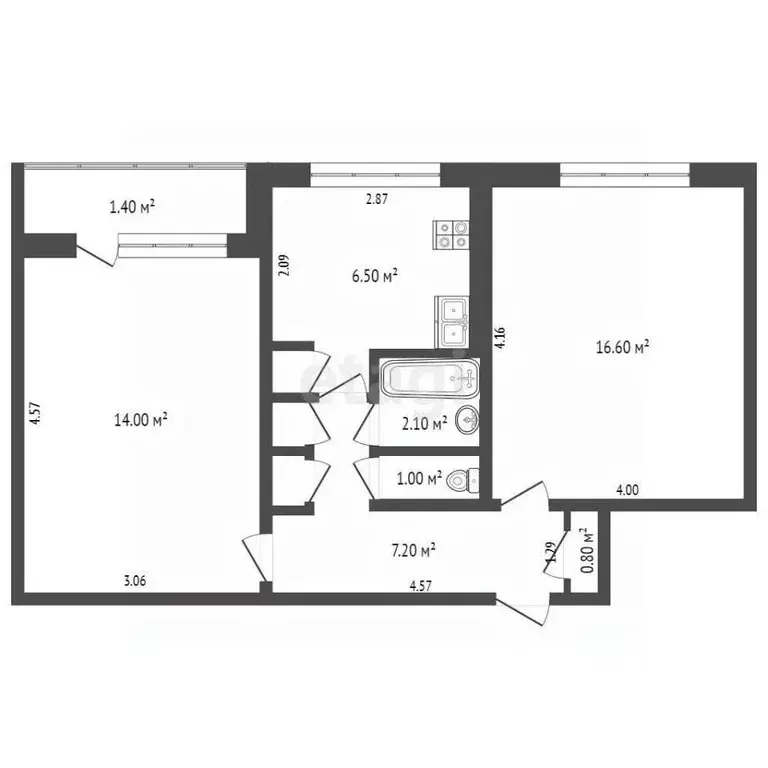 2-к кв. Мордовия, Саранск Ярославская ул., 6 (49.0 м) - Фото 2
