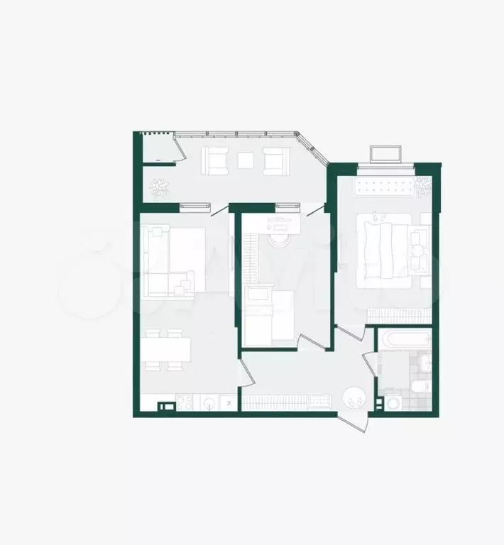 Аукцион: 2-к. квартира, 68 м, 14/21 эт. - Фото 0