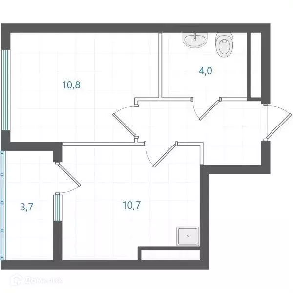Продаётся 1-к квартира, 31.7 м - Фото 1