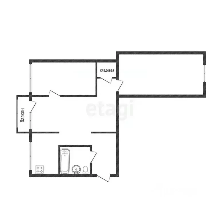 3-к кв. Костромская область, Кострома Лесная ул., 27 (55.0 м) - Фото 2