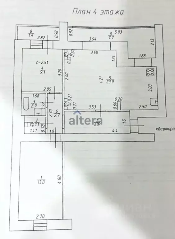 3-к кв. Татарстан, Казань ул. Рихарда Зорге, 88 (67.0 м) - Фото 1
