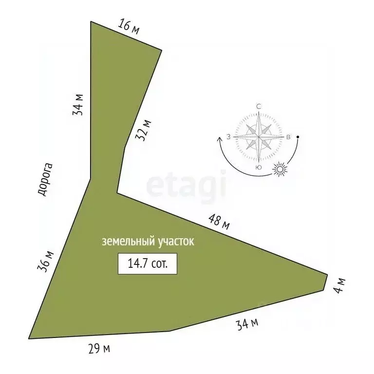 Участок в Калужская область, Калуга ул. Гурьева гора, 108 (14.7 сот.) - Фото 2