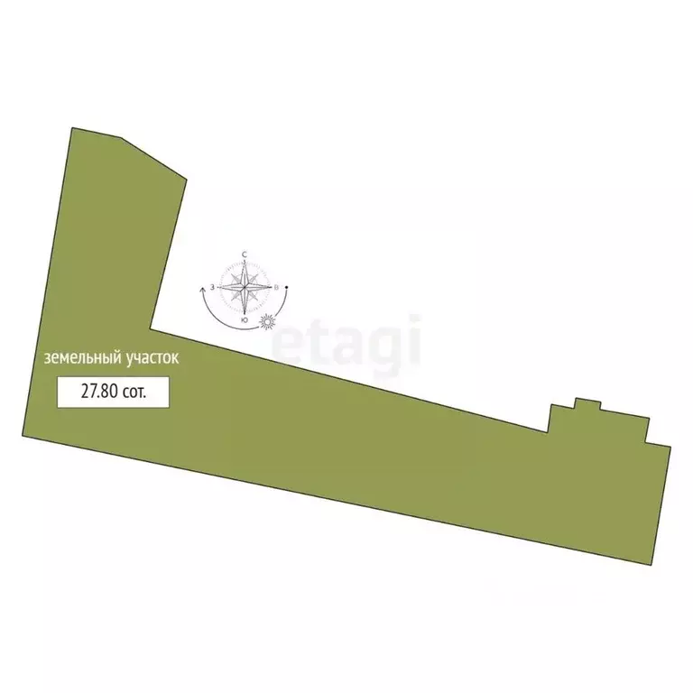 Участок в Новосибирская область, с. Новолуговое ул. Чапаева, 73 (27.8 ... - Фото 2