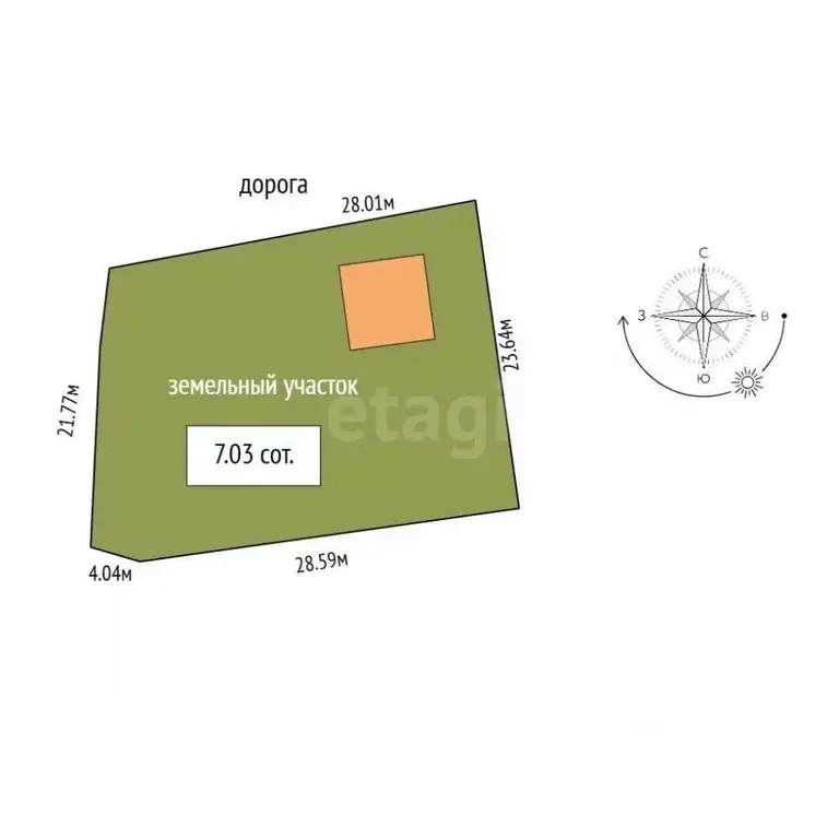 Дом в Алтайский край, Барнаул городской округ, с. Лебяжье  (55 м) - Фото 2