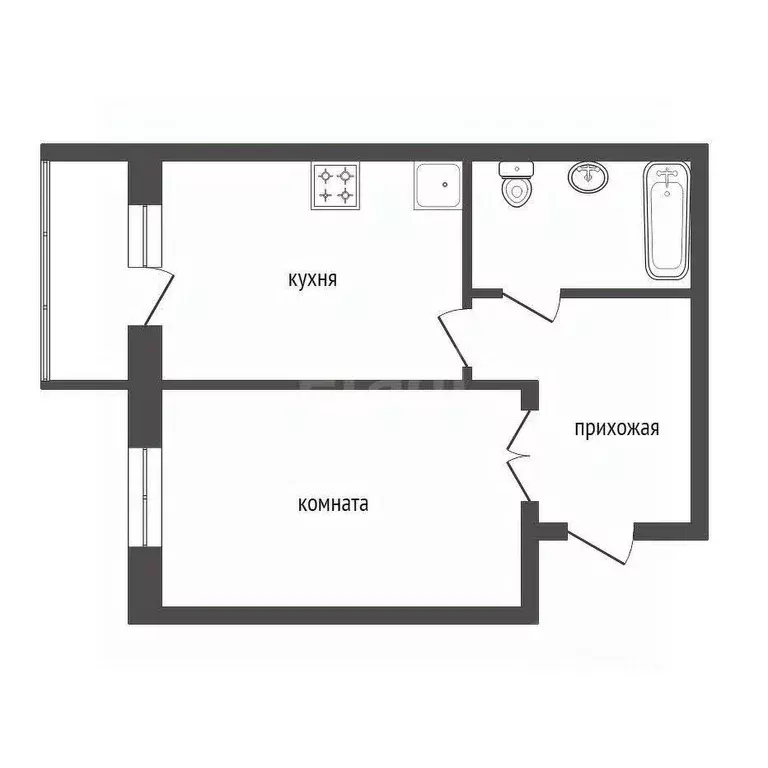 1-к кв. Красноярский край, Красноярск ул. Весны, 34 (47.5 м) - Фото 2