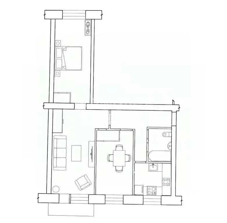 3-к кв. Калужская область, Боровск ул. Ленина, 59 (56.5 м) - Фото 2