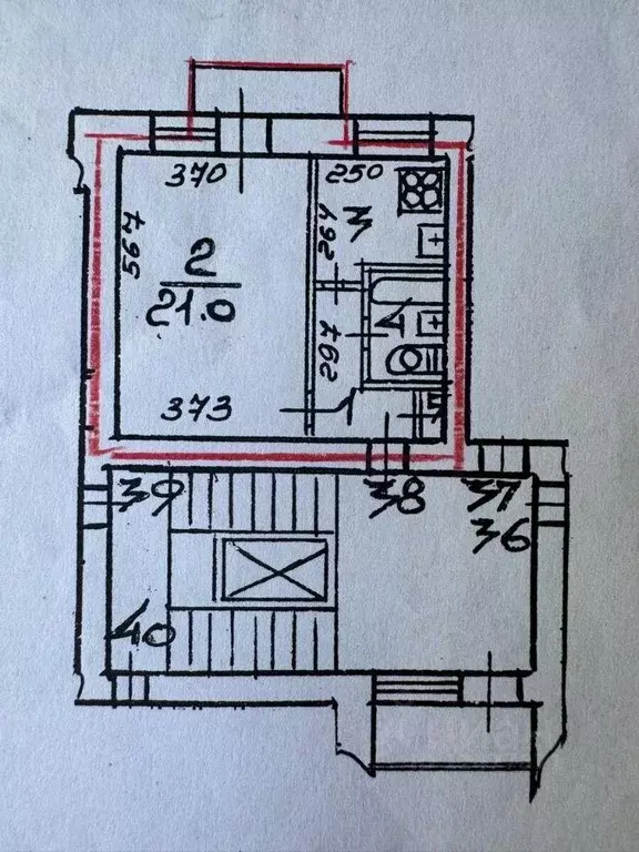 Квартира, 1 комната, 34.5 м - Фото 1