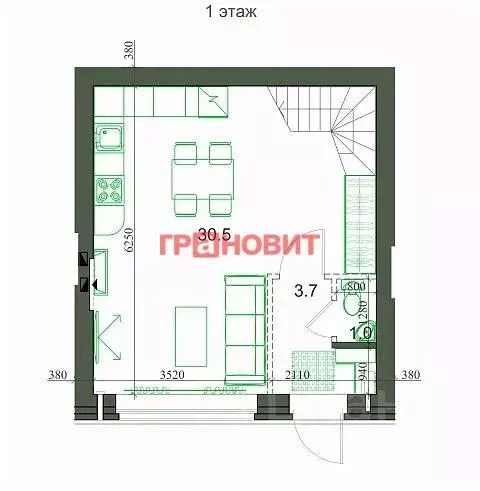 Таунхаус в Новосибирская область, Новосибирский район, Мичуринский ... - Фото 1