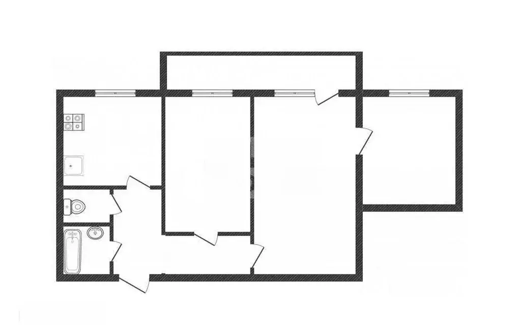 3-к кв. Челябинская область, Миасс ул. Победы, 31 (53.1 м) - Фото 2
