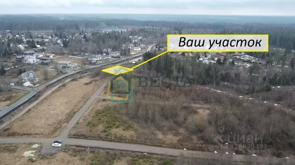 Участок в Ленинградская область, Приозерский район, Сосновское с/пос, ... - Фото 2