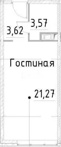 Студия Санкт-Петербург просп. Большевиков, уч3 (28.5 м) - Фото 1