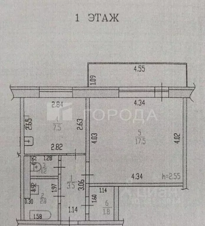 1-к кв. Алтайский край, Барнаул городской округ, Южный рп ул. ... - Фото 1