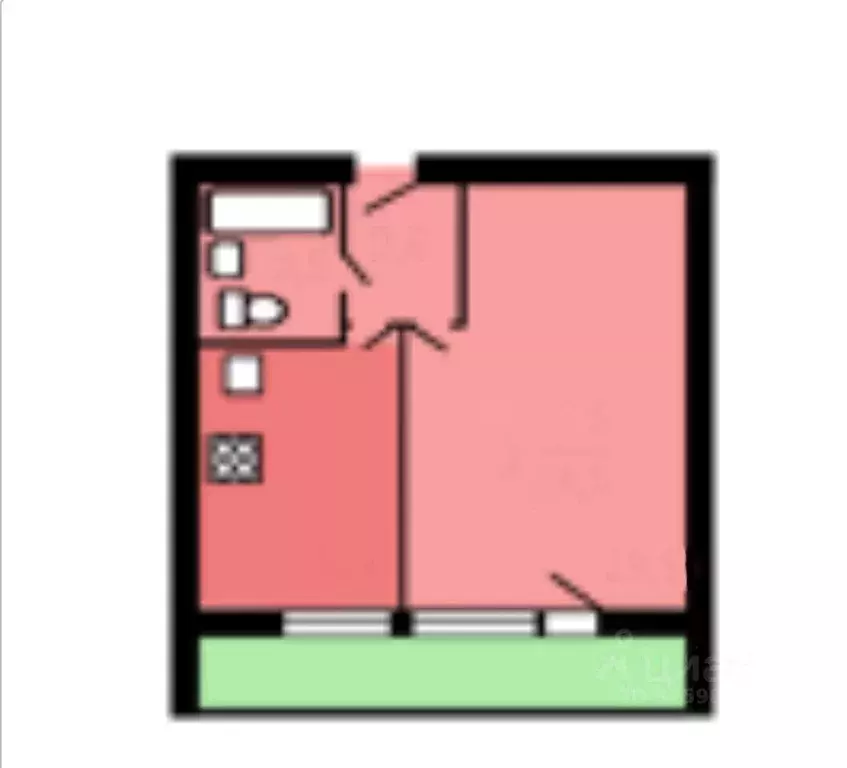 1-к кв. Москва Шепелюгинская ул., 5К1 (35.0 м) - Фото 2