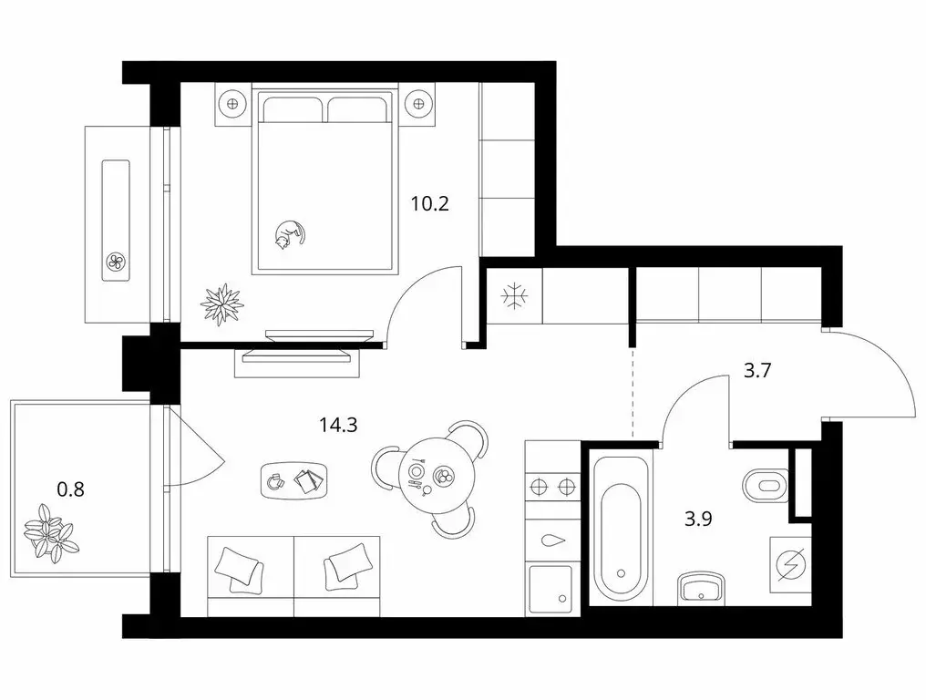 1-комнатная квартира: Зеленоград, Георгиевский проспект, 27к1 (32.9 м) - Фото 1