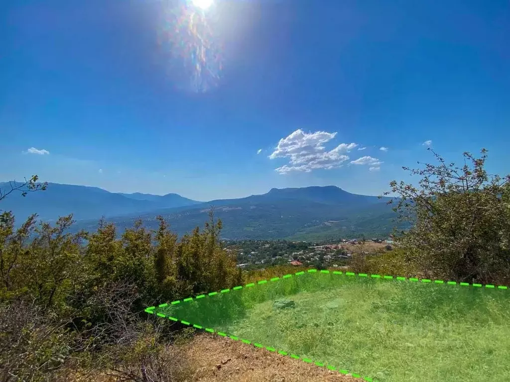 Участок в Крым, Алушта муниципальный округ, с. Лучистое ул. Видовая ... - Фото 1