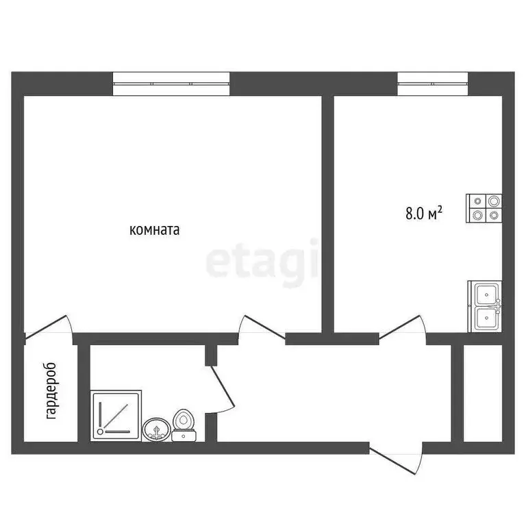 1-комнатная квартира: Ярославль, улица Антипина, 3 (34 м) - Фото 0