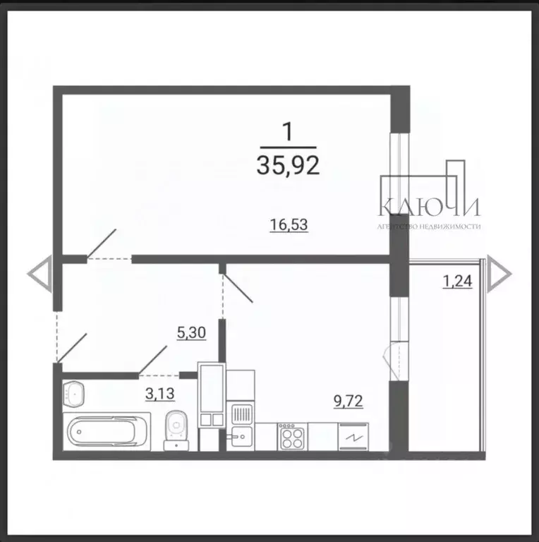 1-к кв. Челябинская область, Магнитогорск ул. 50-летия Магнитки, 29 ... - Фото 1