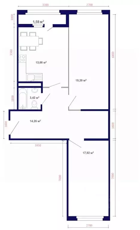 2-к кв. Иркутская область, Иркутский муниципальный округ, Маркова рп, ... - Фото 1