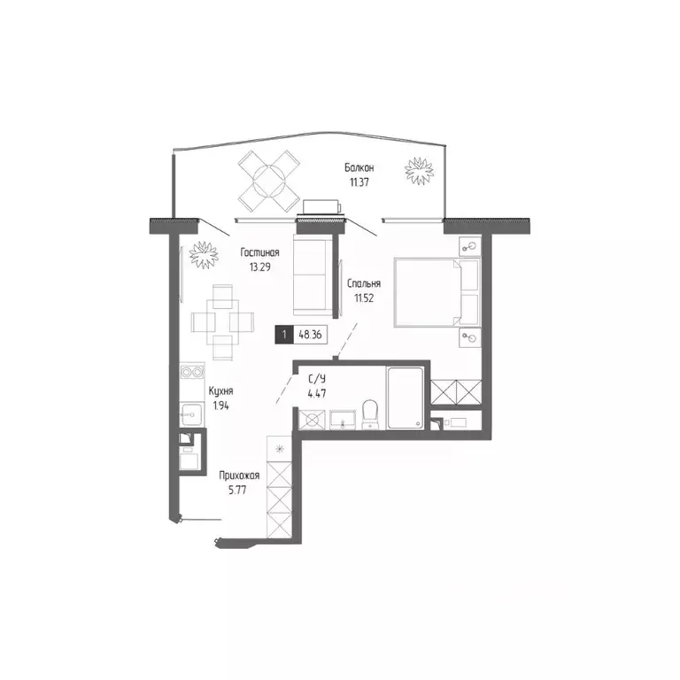 2-к кв. Крым, Алушта Профессорский Уголок мкр, Крымская Резиденция ... - Фото 0