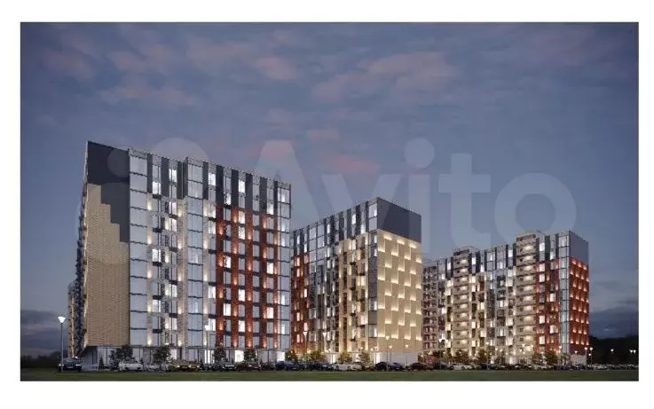 1-к. квартира, 55 м, 3/17 эт. - Фото 1