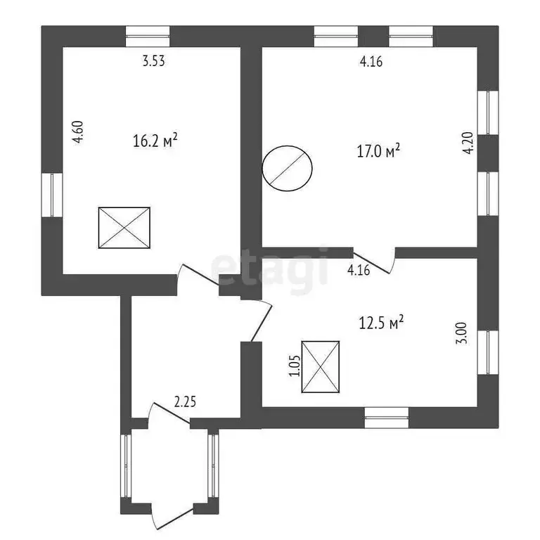 Дом в село Яровское, Советская улица (54.8 м) - Фото 1