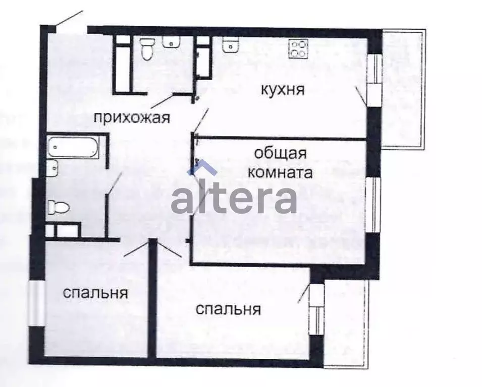 3-к кв. Татарстан, Казань просп. Альберта Камалеева, 34 (96.5 м) - Фото 1