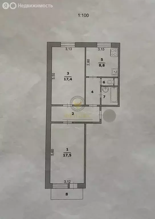 2-комнатная квартира: Белгород, улица Челюскинцев, 56 (59.2 м) - Фото 1