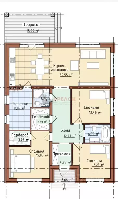 Дом в Ростовская область, Аксайский район, Большелогское с/пос, пос. ... - Фото 2