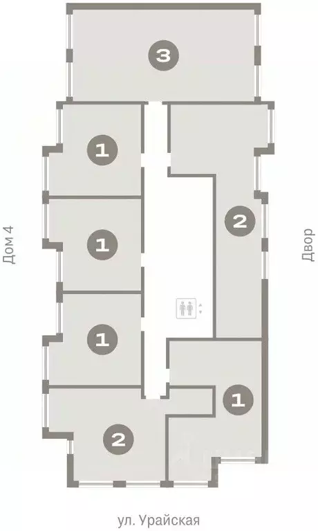 2-к кв. Тюменская область, Тюмень ул. Муравленко, 9к3 (54.66 м) - Фото 1