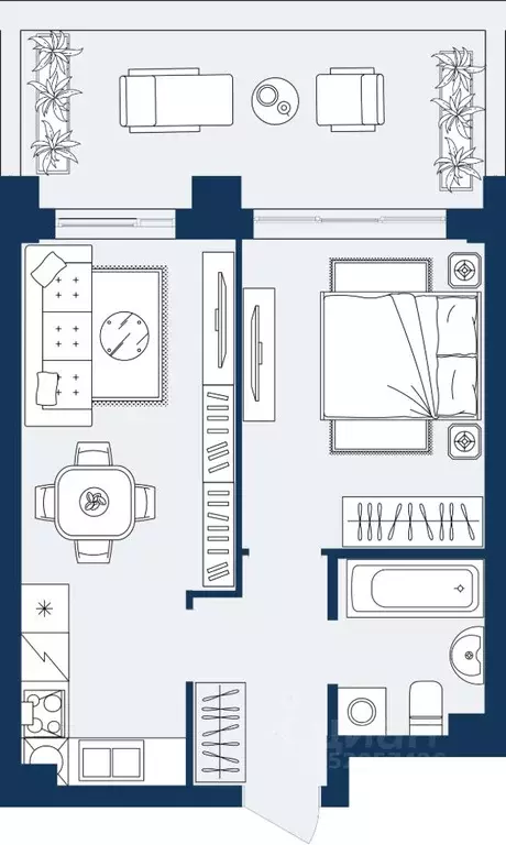 1-к кв. Дагестан, Махачкала Ипподром мкр,  (40.24 м) - Фото 1