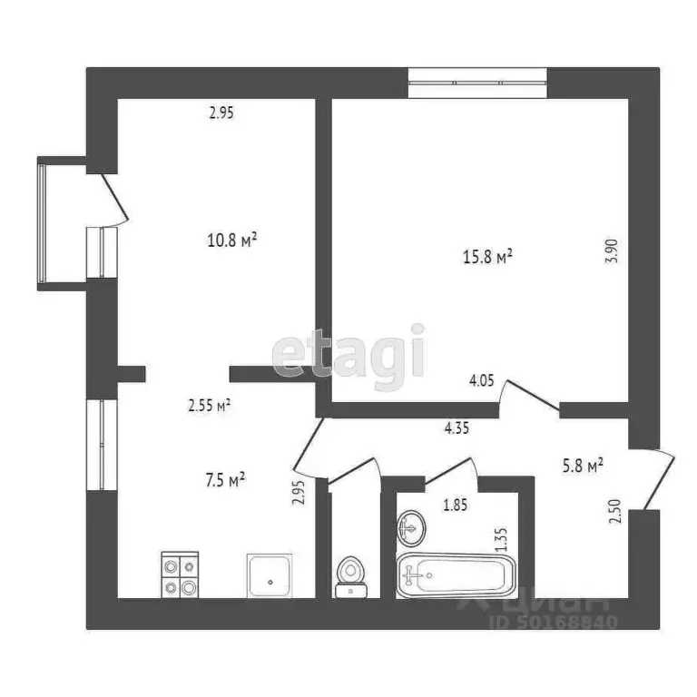 2-к кв. Саратовская область, Балашовский район, Пинеровка рп ... - Фото 2