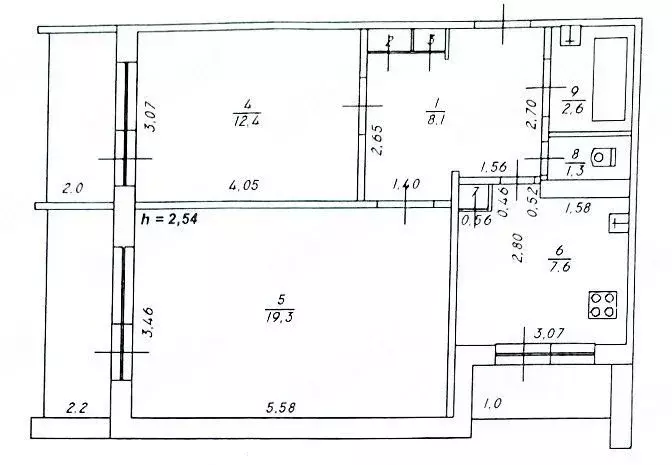 2-к кв. Тверская область, Тверь ул. Левитана, 26 (57.2 м) - Фото 2