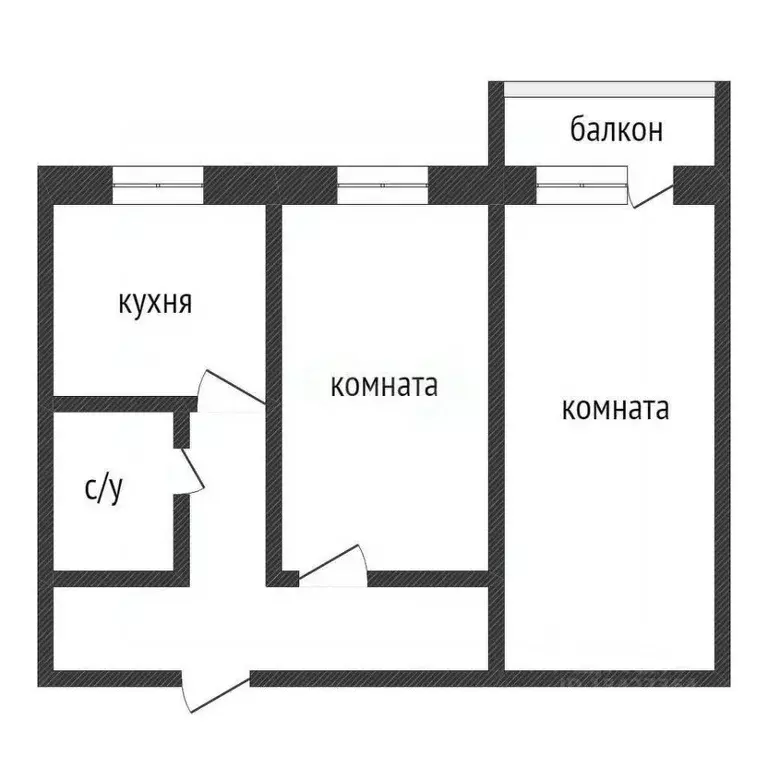 2-к кв. Курганская область, Курган ул. Космонавтов, 2 (48.7 м) - Фото 1