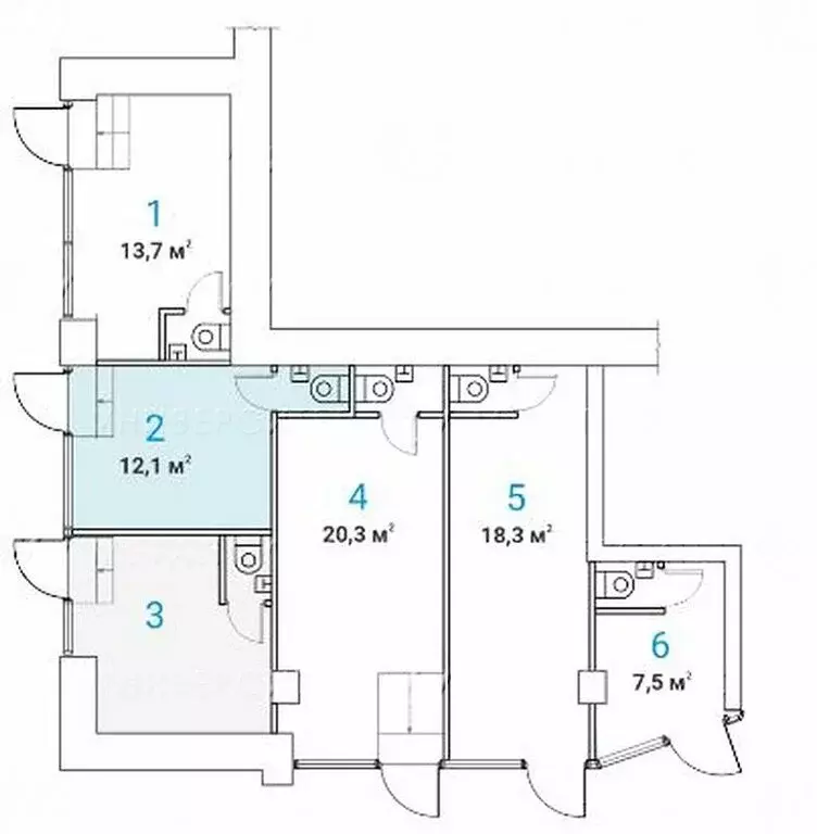 Офис (12 м) - Фото 1