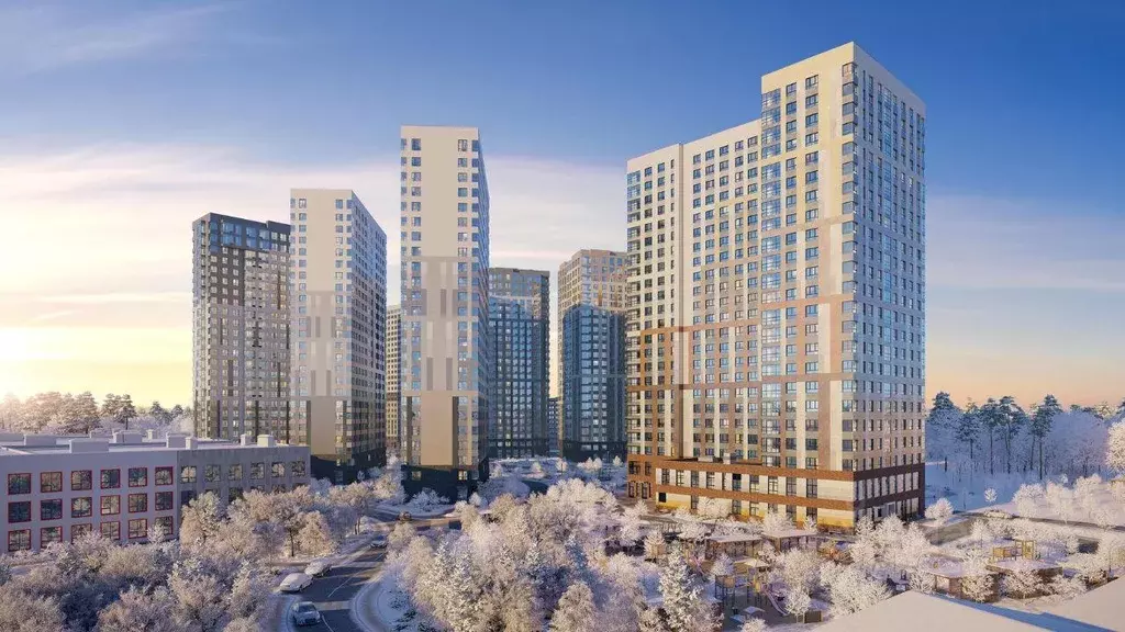 Квартира, 1 комната, 36.09 м - Фото 1