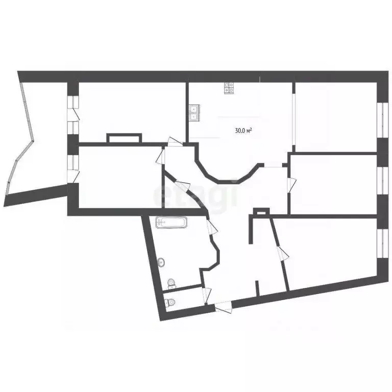 4-к кв. Ярославская область, Ярославль ул. Трефолева, 9В (154.0 м) - Фото 2