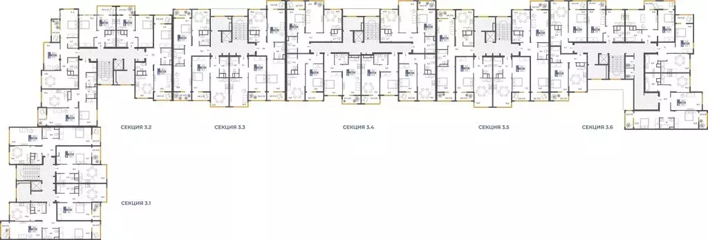 2-комнатная квартира: Перевальное, ЖК Предгорье (61.4 м) - Фото 1