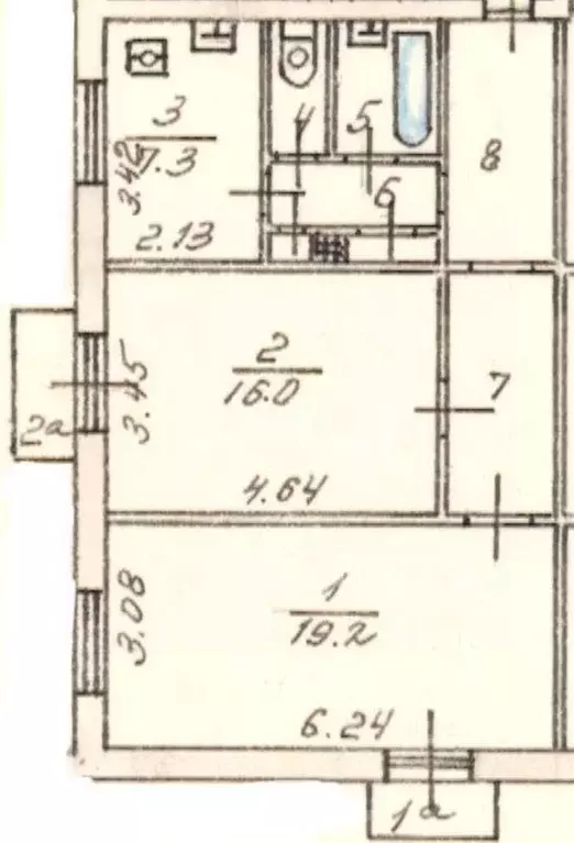 Комната Москва ул. Маршала Бирюзова, 41 (16.0 м) - Фото 2