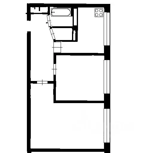 2-к кв. Санкт-Петербург Купчинская ул., 11К1 (44.4 м) - Фото 1