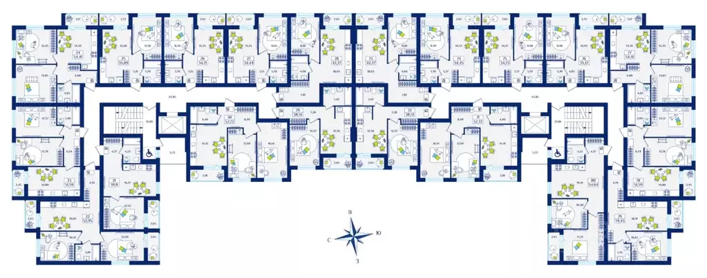 1-к кв. Калининградская область, Зеленоградск  (34.73 м) - Фото 1