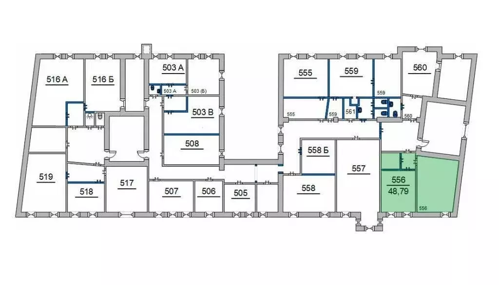 Помещение свободного назначения (48.8 м) - Фото 2