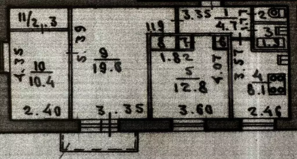 3-к. квартира, 62 м, 3/9 эт. - Фото 0