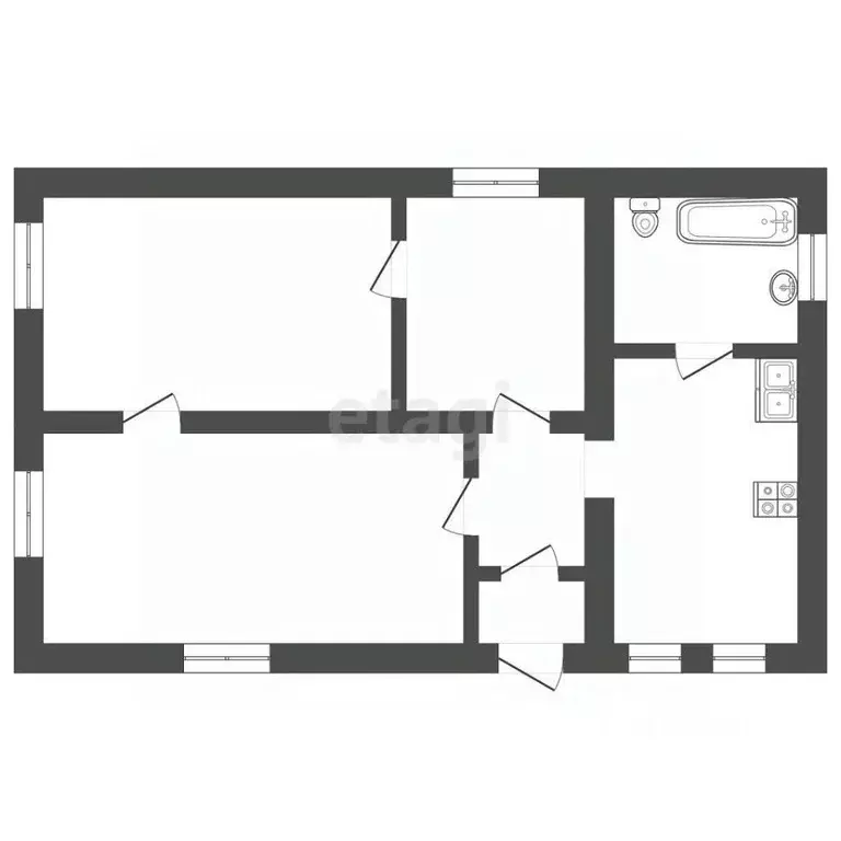 Дом в Крым, Сакский район, Веселовское с/пос, с. Наташино ул. Полевая, ... - Фото 2