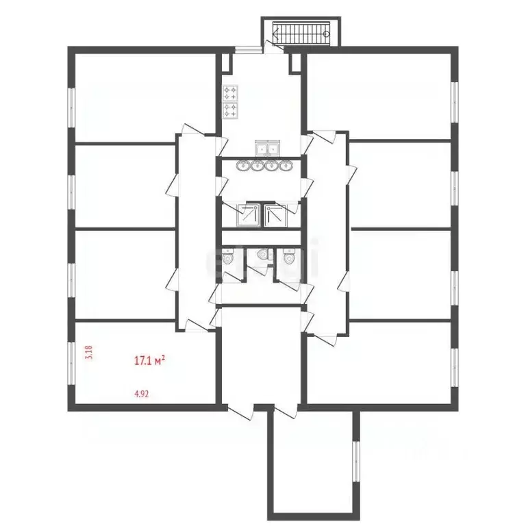 Комната Санкт-Петербург ул. Вавиловых, 10К4 (17.1 м) - Фото 2