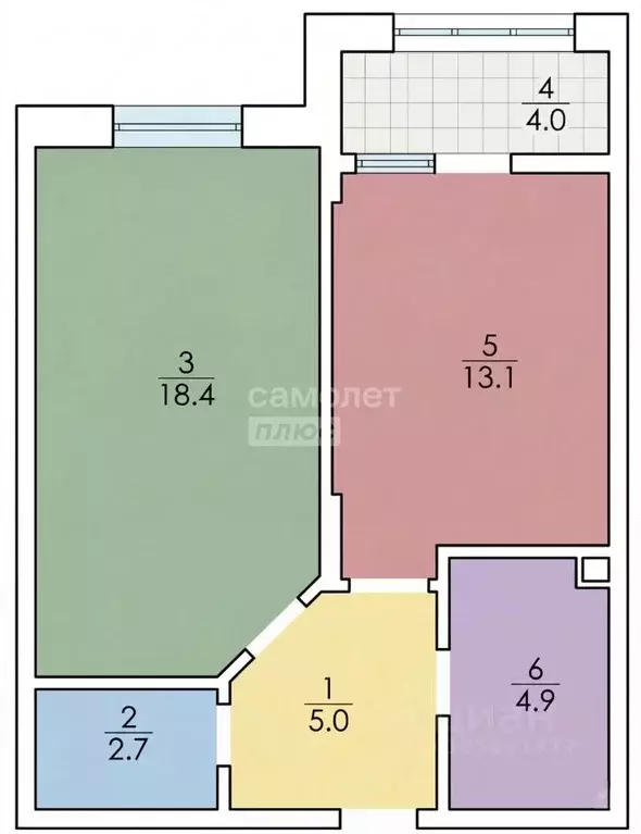 1-к кв. Краснодарский край, Анапа Таманская ул., 121к17 (44.1 м) - Фото 2