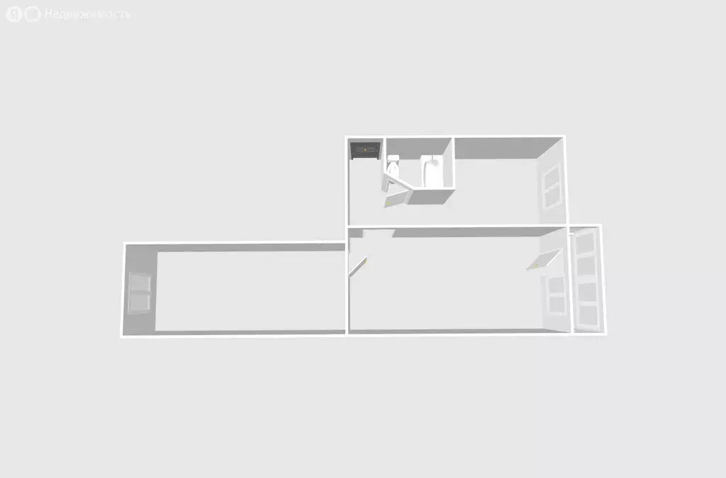 2-комнатная квартира: Курган, улица Сухэ-Батора, 14 (44.5 м) - Фото 2